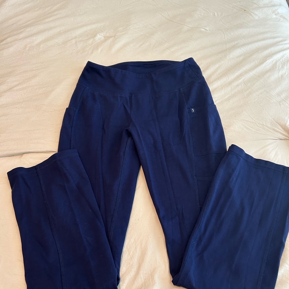 Jaanuu Blue scrub bottoms Soft Stretchy Fabric